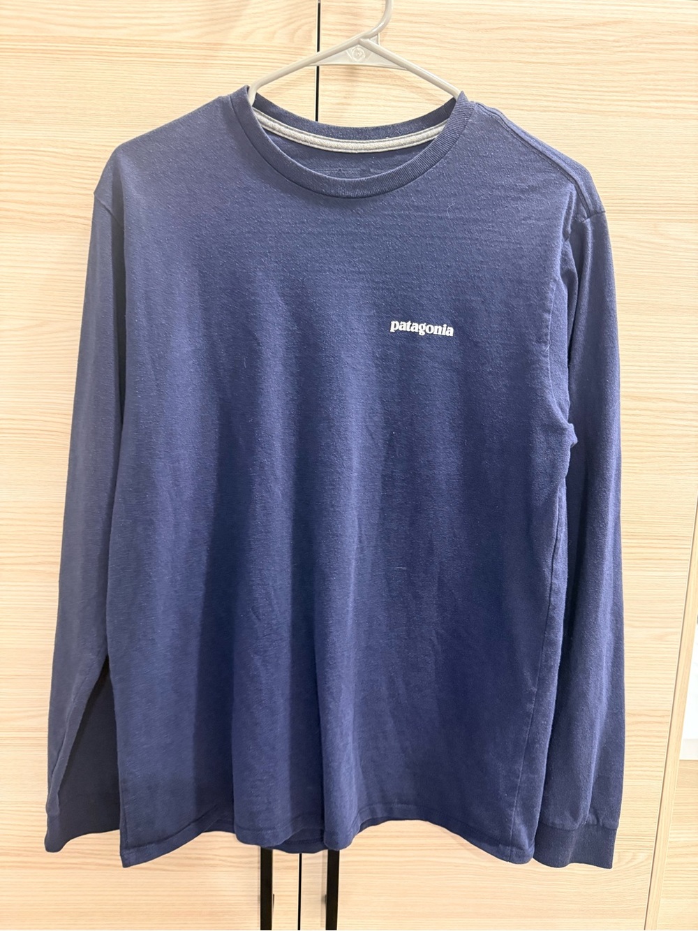 Patagonia Men's Long-Sleeve Crew in Deep Blue